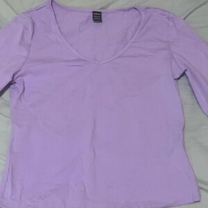 SHEIN Essnce Ladies’ Solid Color Slim Fit T-shirt